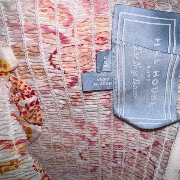 Hill House Home Sydney Nap Dress Orange  Shell Floral Dress - Picture 8 of 11